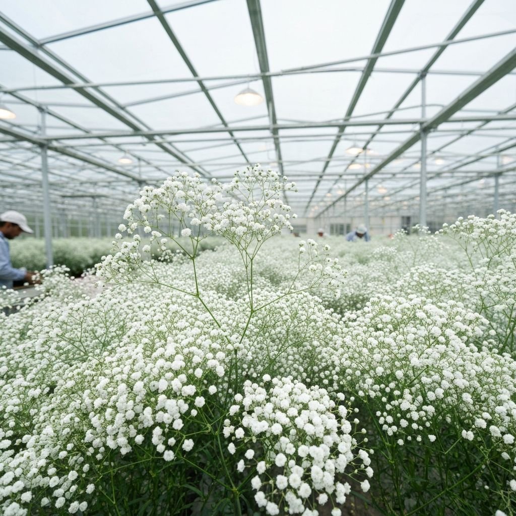 Gypsophila Protected Farming Setup